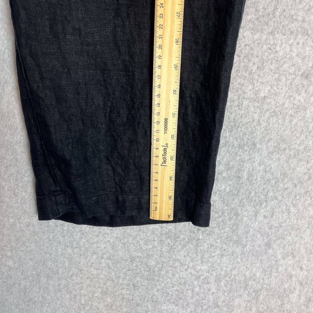 Quince Black 100% European Linen Cropped High Waisted Pants Size XL - Picture 12 of 14